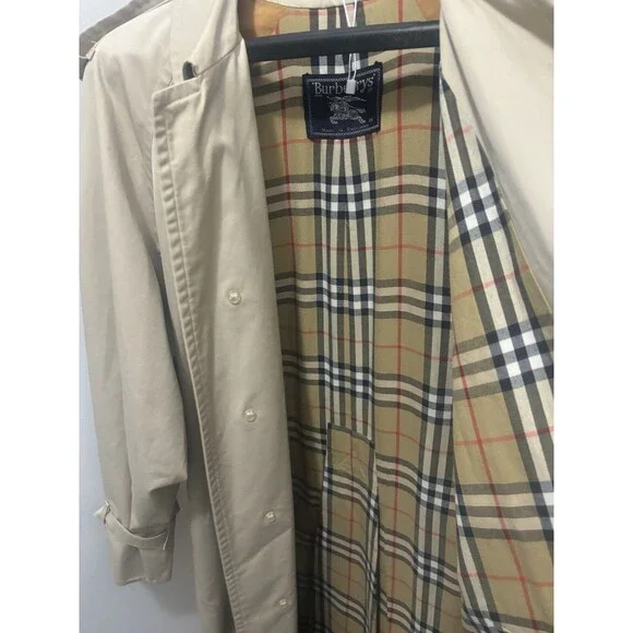 BURBERRY sizeL Trench Coat Liner Belt Nova Check Beige SizeL